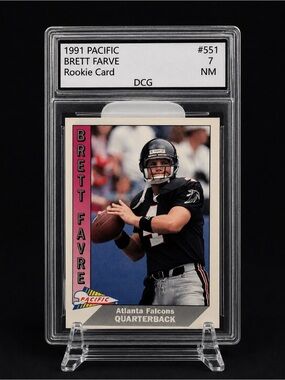Pacific Brett Favre Rookie Football Trading Card - Black/Pink